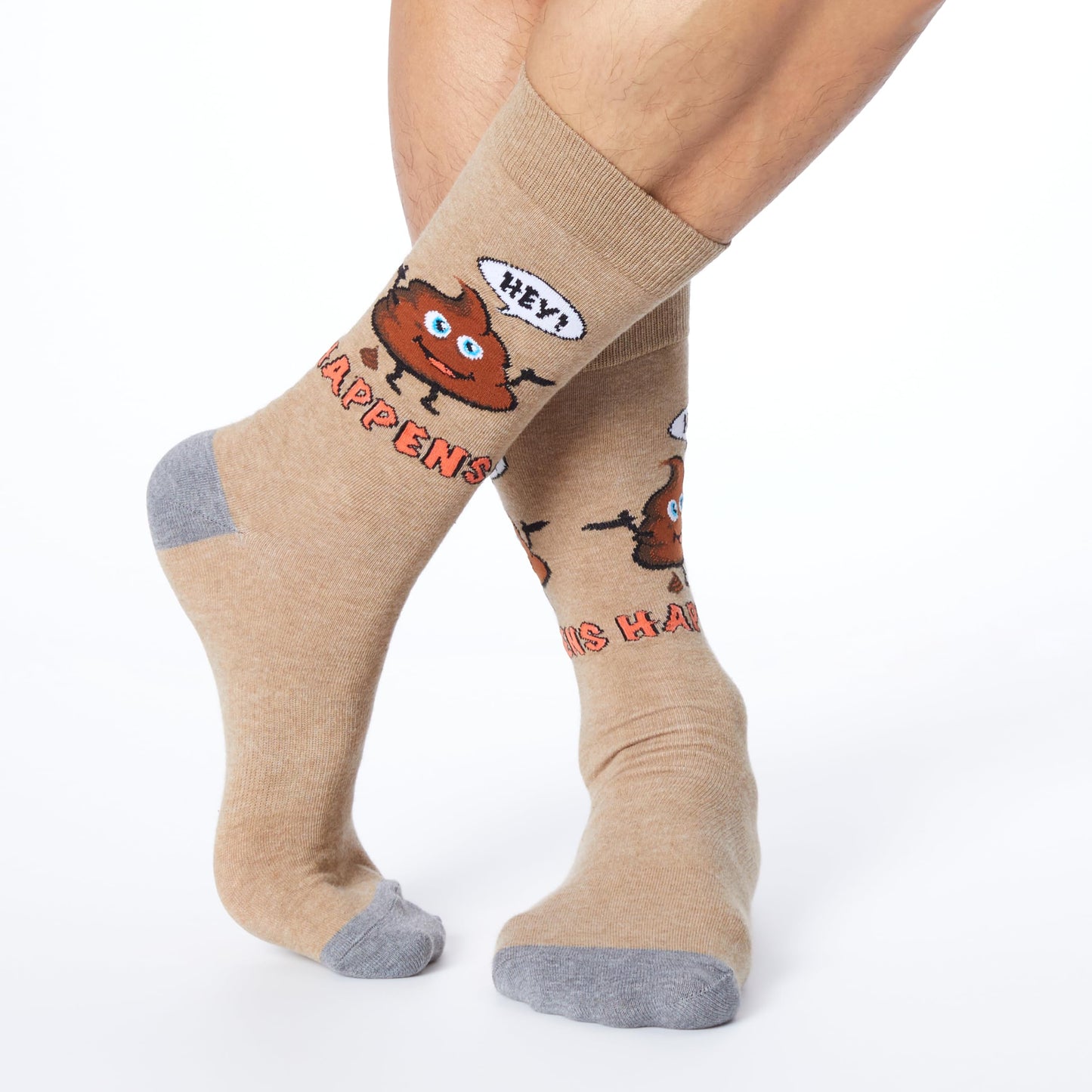 K. Bell Funny Jokes & Wordplay Crew Socks-1 Pairs-Cool & Fun Pop Culture Gifts